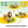 LEGO Creator 3-in-1 Animali Selvatici: Leone Maestoso