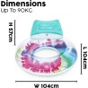 Ciambella Gonfiabile Tie Dye Deluxe con Porta Bicchiere 118 cm