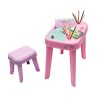 Scrivania Barbie Desk per Bambina con Sgabello e Accessori Creativi