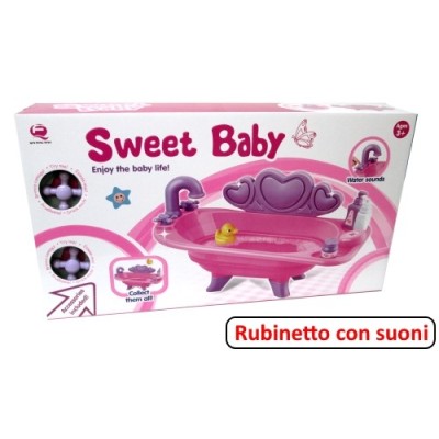 Vasca da Bagno per Bambole Grandi Giochi con Suoni e Accessori