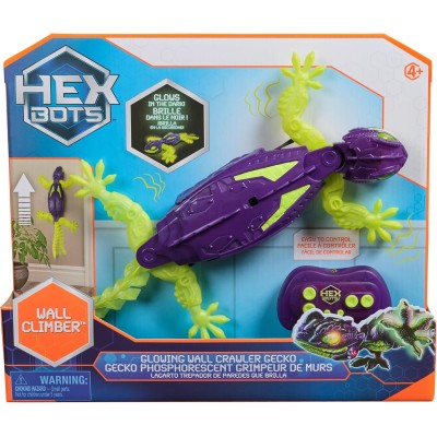Geco Interattivo HEX BOTS Glow in the Dark - Robot Radiocomandato