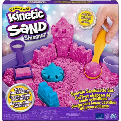 Kinetic Sand Shimmer: Sabbia Magica Glitterata con Accessori