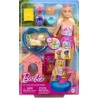 Barbie Piscina dei Cuccioli - Playset con Bambola e Animaletti