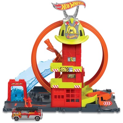 Hot Wheels City Caserma Pompieri Super Loop con Veicolo | Mattel