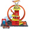 Hot Wheels City Caserma Pompieri Super Loop con Veicolo