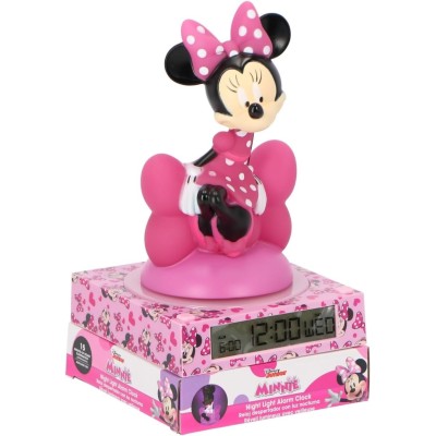 Lampada 3D con Sveglia Minnie Mouse - Kids Licensing | Decorazione Disney