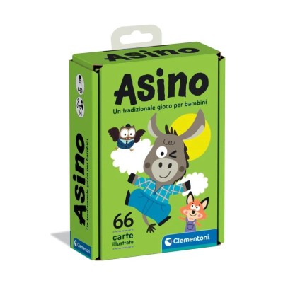 Clementoni Gioco di Carte Asino - Il Classico Divertimento per Bambini