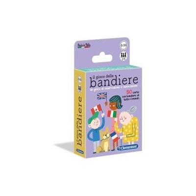 Clementoni Il Gioco delle Bandiere - Gioco di Carte Educativo 6+