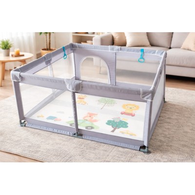 Box Bambini 120x120 cm con Tappeto | Sicurezza e Comfort