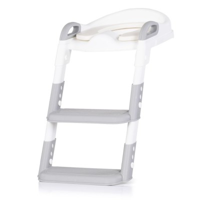 Riduttore WC per Bambini Chipolino Kiddy con Scaletta - Grigio