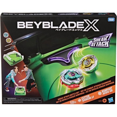 Beyblade X Sneak Attack Battle Set - Arena con Binario Pop-Up