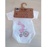JBIMBI Body Estensibile 0-36 Mesi - Cotone Biologico - Fantasia Coniglio
