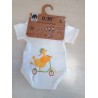 JBIMBI Body Estensibile 0-36 Mesi - Cotone Biologico - Fantasia Anatra