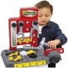 Ecoiffier Tavolo da Lavoro Rosso Mecanics per Bambini