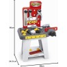 Ecoiffier Tavolo da Lavoro Rosso Mecanics per Bambini