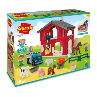 Ecoiffier Abrick Set Fattoria - Gioco di Costruzione per Bambini