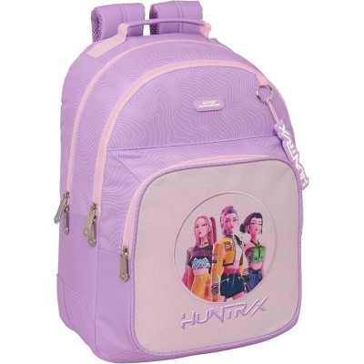 Zaino Scuola K-Pop Demon Hunters Iconic - Doppio Scomparto Rosa