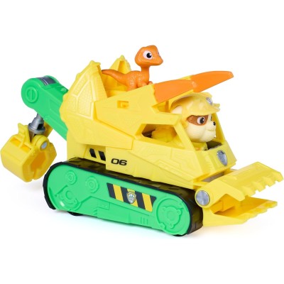 PAW Patrol Bulldozer di Rubble - Dino Rescue | Giocattolo per Bambini