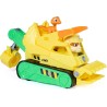 PAW Patrol - Veicolo Bulldozer di Rubble con Personaggio, Giocattolo a Tema Dino Rescue