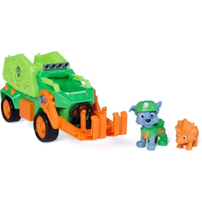 PAW Patrol Veicolo Dino Rescue Rocky con Personaggio Dinosauro