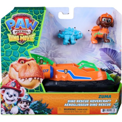 PAW Patrol Dino Rescue Zuma Veicolo Deluxe con Dinosauro