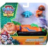 PAW Patrol Dino Rescue - Veicolo Deluxe di Zuma con Personaggio Dinosauro
