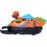 PAW Patrol Dino Rescue - Veicolo Deluxe di Zuma con Personaggio Dinosauro