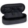 Astuccio Scuola Ovale Organizzato Comix Glitter Nero