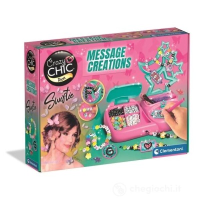 Clementoni Crazy Chic Message Creations - Kit Gioielli Creativi