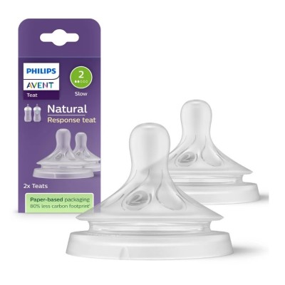 Philips Avent Tettarelle Natural Response 0M+ - Set da 2 Pezzi