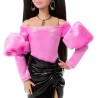 Barbie Fashionista Deluxe Style - Bambola Asiatica con Vestito Bicolor