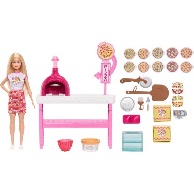 Barbie Pizzeria Playset con Bambola e 25 Accessori | Gioco Creativo