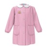 Grembiule Asilo Quadrettato Rosa Bambina con Ricamo Ape Tg 4 Anni