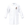 Grembiule Bianco Bambino Asilo con Ricamo Calcio Tg 3 Anni