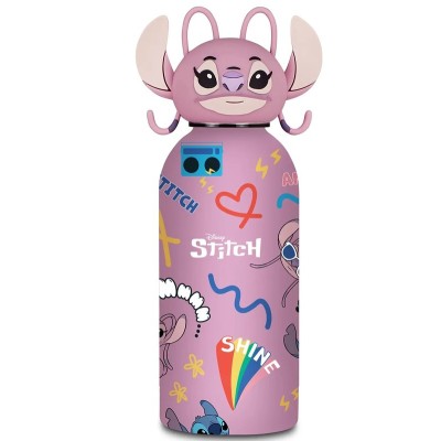 Seven Borraccia Stitch 350ml Inox con Tappo Sagomato - Assortite