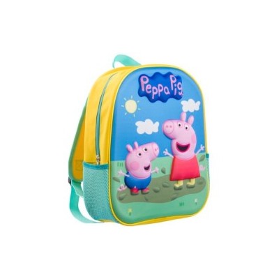 Zaino Asilo 3D Peppa Pig & Mamma Pig - Zainetto per Bambini