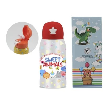 Borraccia Termica Mypiky Baby con Cannuccia Animal 500 ml