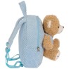 Zaino per Bambini Safta con Orsetto di Peluche - Azzurro