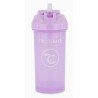 Twistshake Straw Cup Tazza con Cannuccia 360 ml - Viola