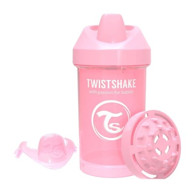Twistshake Crawler Cup 300ml rosa - Tazza Anti-Goccia 8m+