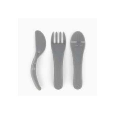 Twistshake Set Posate di Apprendimento 6+ Mesi - Grigio