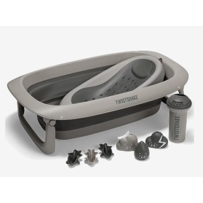 Twistshake Vaschetta da Bagno Pieghevole - Grigio Scuro