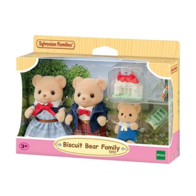 Sylvanian Families 5851 - Famiglia Orso Biscotto | Set Giocattolo