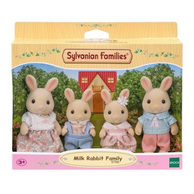 Sylvanian Families Famiglia Coniglio Latte - Set 4 Personaggi