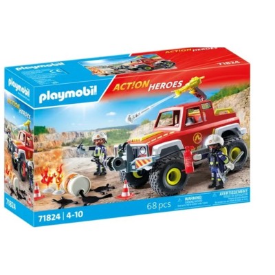Playmobil Action Heroes Pick-up dei Pompieri 71824 | Giocattolo