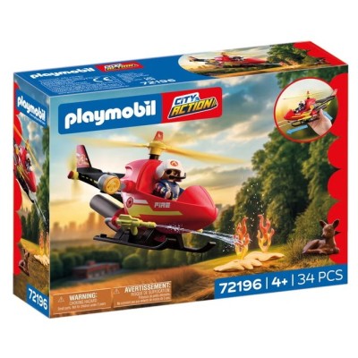 PLAYMOBIL Elicottero dei Vigili del Fuoco 72196 | City Action