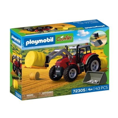 PLAYMOBIL Country 72305 - Grande Trattore con Balle di Fieno