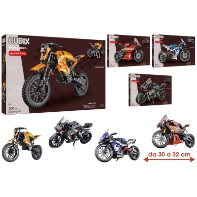 Cubix Costruzioni Moto - Set Assortiti | Globo Giocattoli