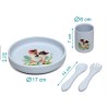 Set Pappa in Silicone Blu Kiokids con Ventosa