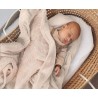 Copertina per Neonato 80x110 Beige con Stelle in Rilievo